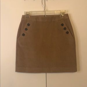 Tan corduroy vintage mini skirt!